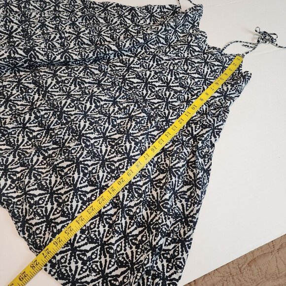 Vineyard Vines mini dress sz S women black white smocked back beach summer - Picture 10 of 11